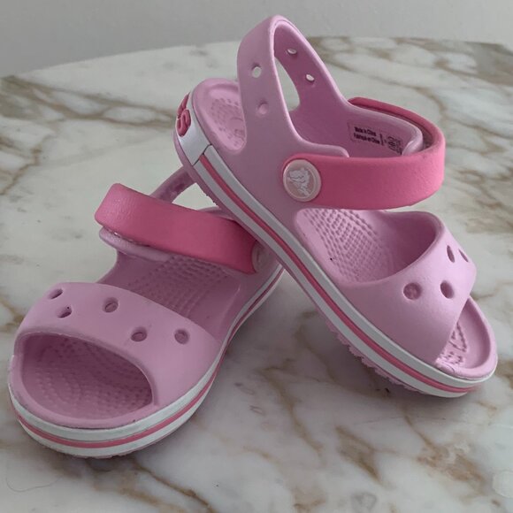 Crocs - Kids Crocband Sandal -Ballerina Pink - Picture 1 of 7